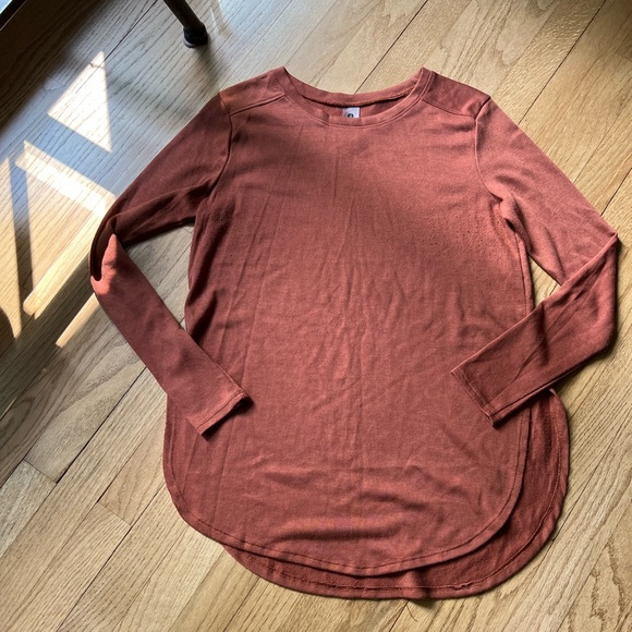 Womens Long Sleeve Basic Top - Picture 2 of 5